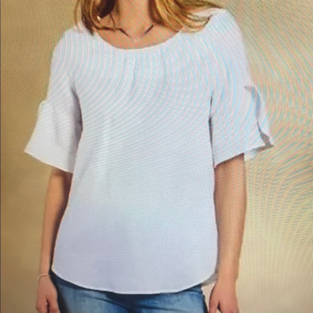 Sundance White Medium Linen Loa Top New